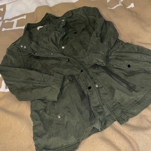 Army green cargo jacket